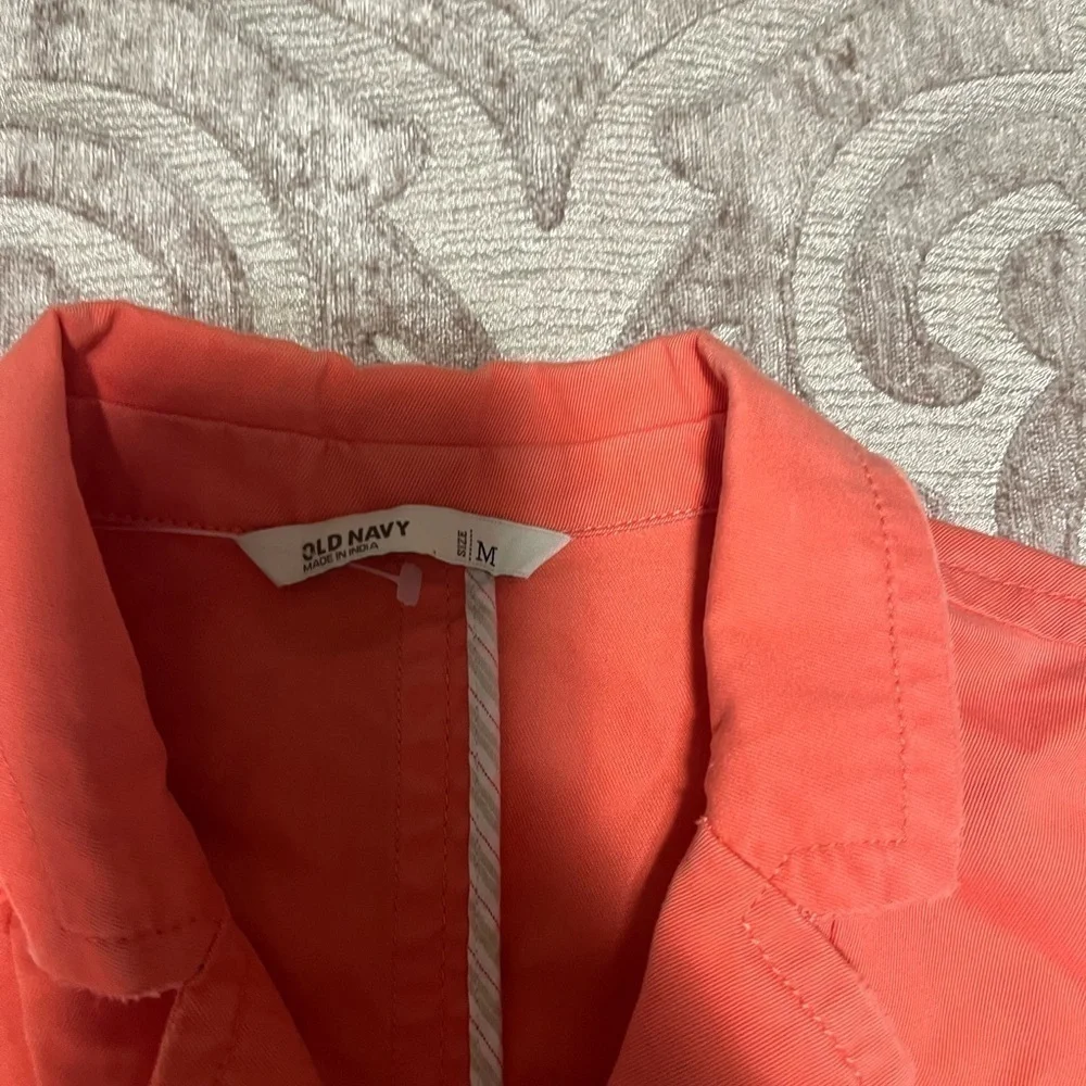 Old Navy Coral Blazer Jacket Size M